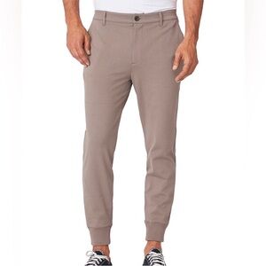 Paige Elmwood Jogger Pant Dark Taupe Pant Pockets Stretch Designee Sz 36